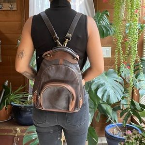 m london leather backpack